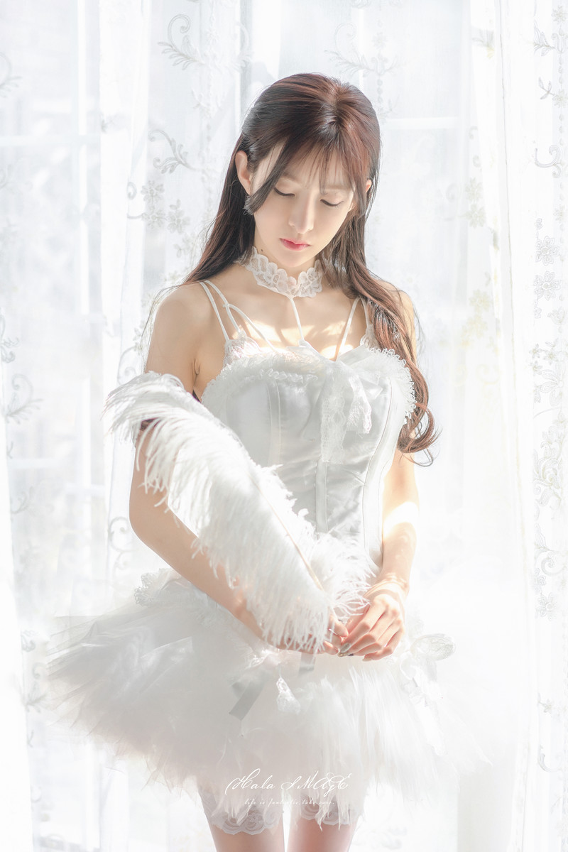 Wang Yushan barbieshy - No.04 white suspender skirt(1)